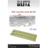 Rail courbe Voie de 60