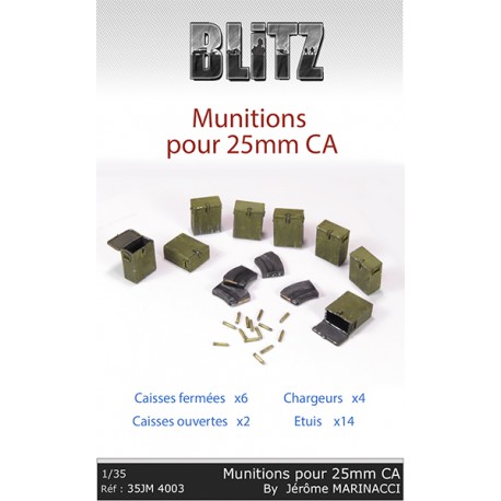 Munitions pour canon 25mm CA