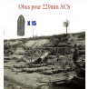 Obus  pour 220mm ACS