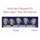 Set of French heads N°6 Bérets Alpins / Tarte "bleu horizon"
