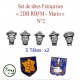 Set of French heads "2 DB / Marin" N°2