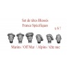 Wounded  France head specific