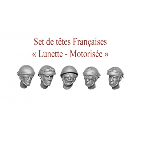 Set de têtes lunette moto