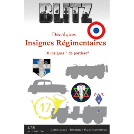 Décalques  Insignes "régimentaires"