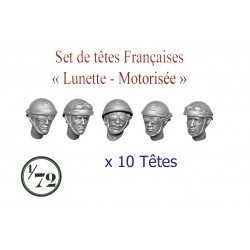 Set de têtes lunette casque motorisé