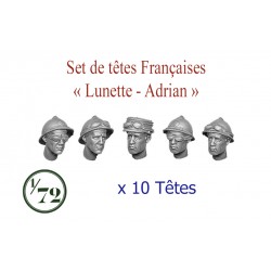 Set de têtes lunette Adrian