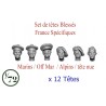 Wounded  France head specific