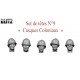 Set of heads N°9 - "Colonial Helmets"