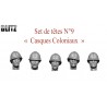 Set of heads N°9 - "Colonial Helmets"