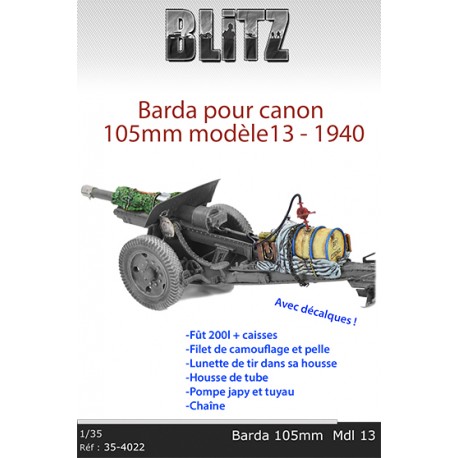 Barda pour canon 105mm Mdl 13 - 1940