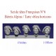 Set de têtes Françaises N°6 - Bérets Alpins / Tarte "bleu horizon"