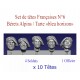 Set of French heads N°6 Berets Alpins / Tarte "bleu horizon"