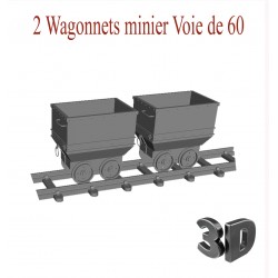 Wagonnets    minier    Voie 60