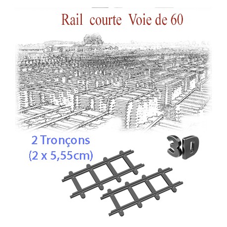Rail courte Voie de 60