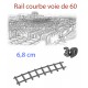 Rail courbe Voie de 60