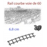 Rail courbe Voie de 60