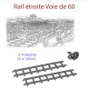 narrow rail track of 60