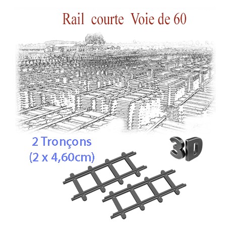 Rail courte Voie de 60