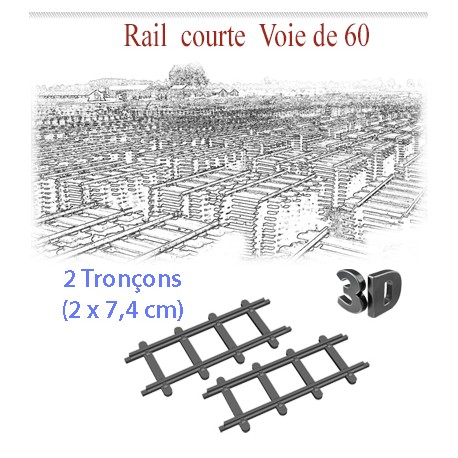 Rail courte Voie de 60