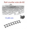 Rail courbe Voie de 60