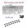 Rail courbe Voie de 60