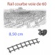 Rail courbe Voie de 60
