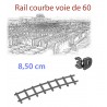 Rail courbe Voie de 60