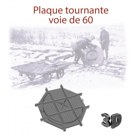 Plaque tournante Voie de 60