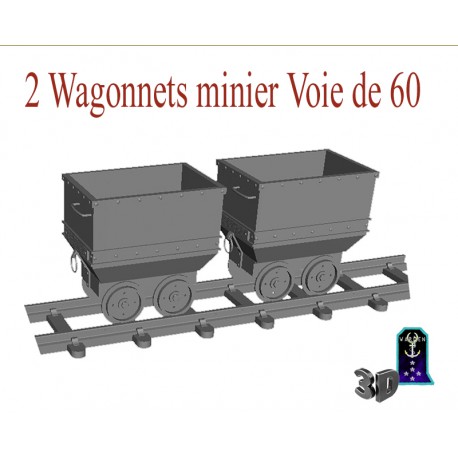 Wagonnets    minier    Voie 60