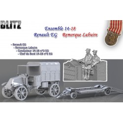 Ens 14-18 Renault EG & Remorque Labuire