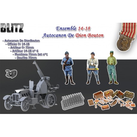 Ens  14-18 Autocanon De Dion Bouton